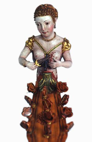 [Cittern-head: the death of Lucretia.]