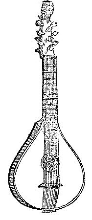 [Older style 6-course cittern.]