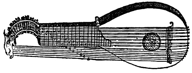 [Robinson's 14-course arch-cittern.]